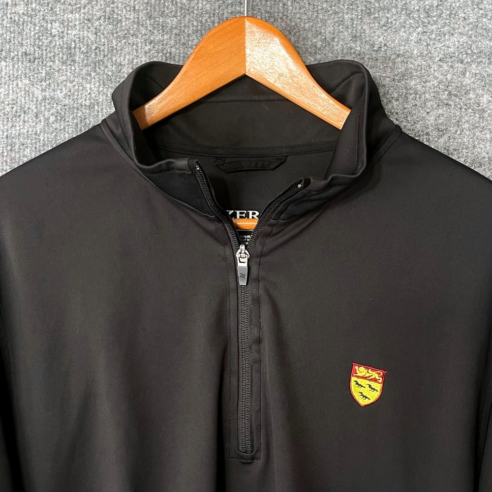 Zero Restriction Mens Canterbury GC 1/4 Zip‎ Pullover Black Golf Jacket Size M